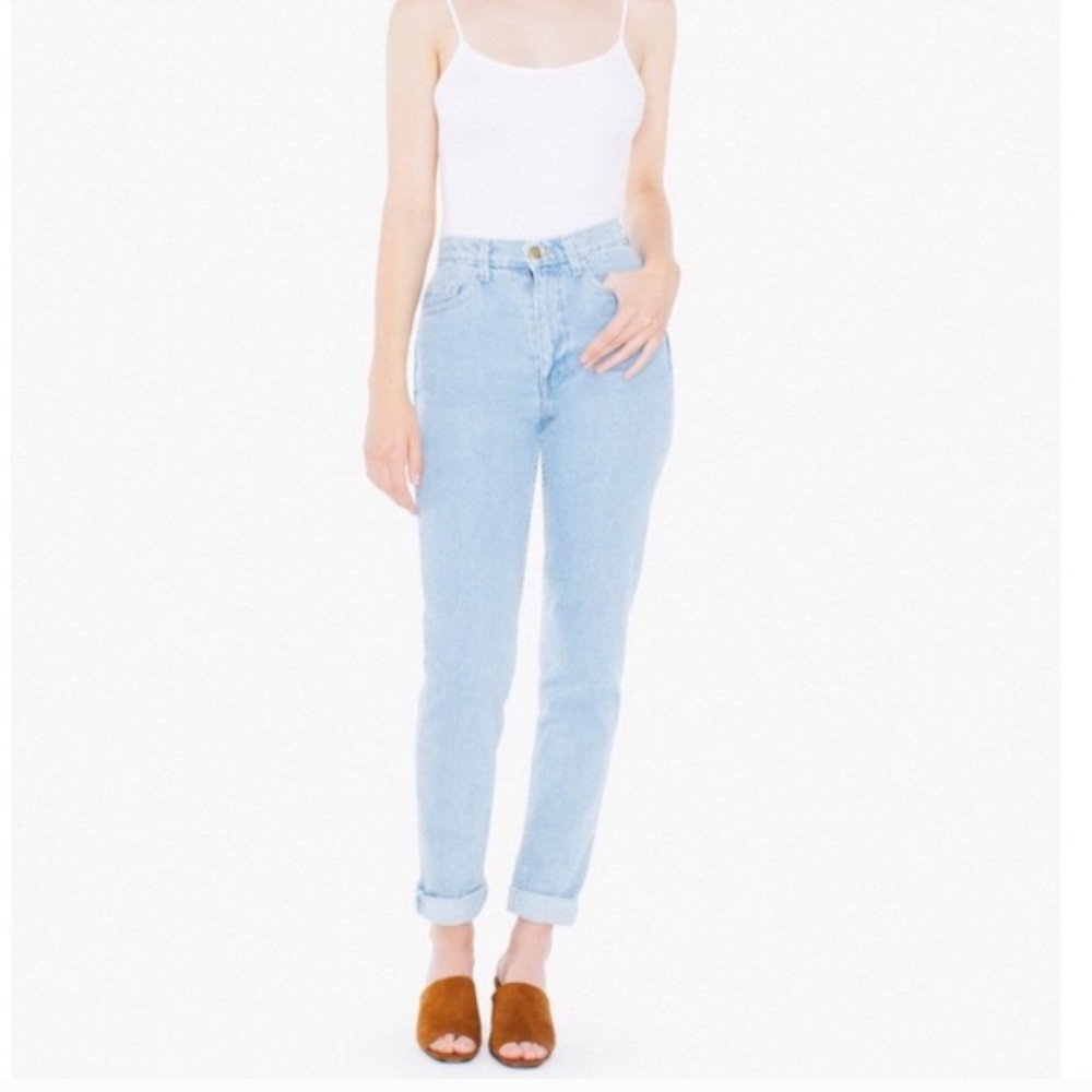 American apparel high-waist jeans